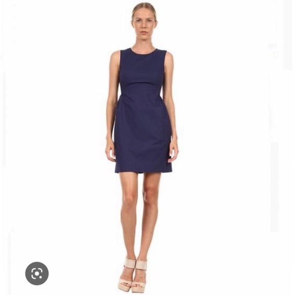 Kate Spade Women’s New York Rhys Sleeveless Navy Sheath Dress Size 0 - Picture 8 of 9
